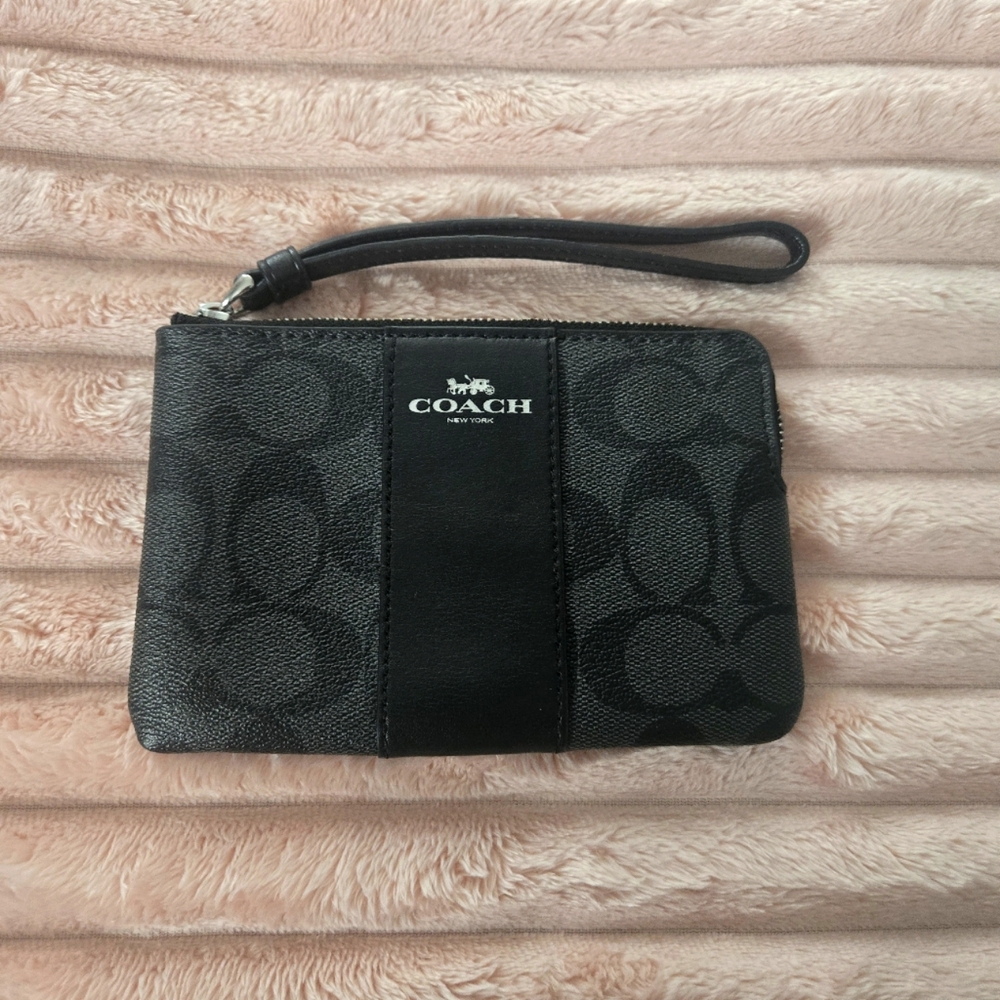 Coach Black Wristlet